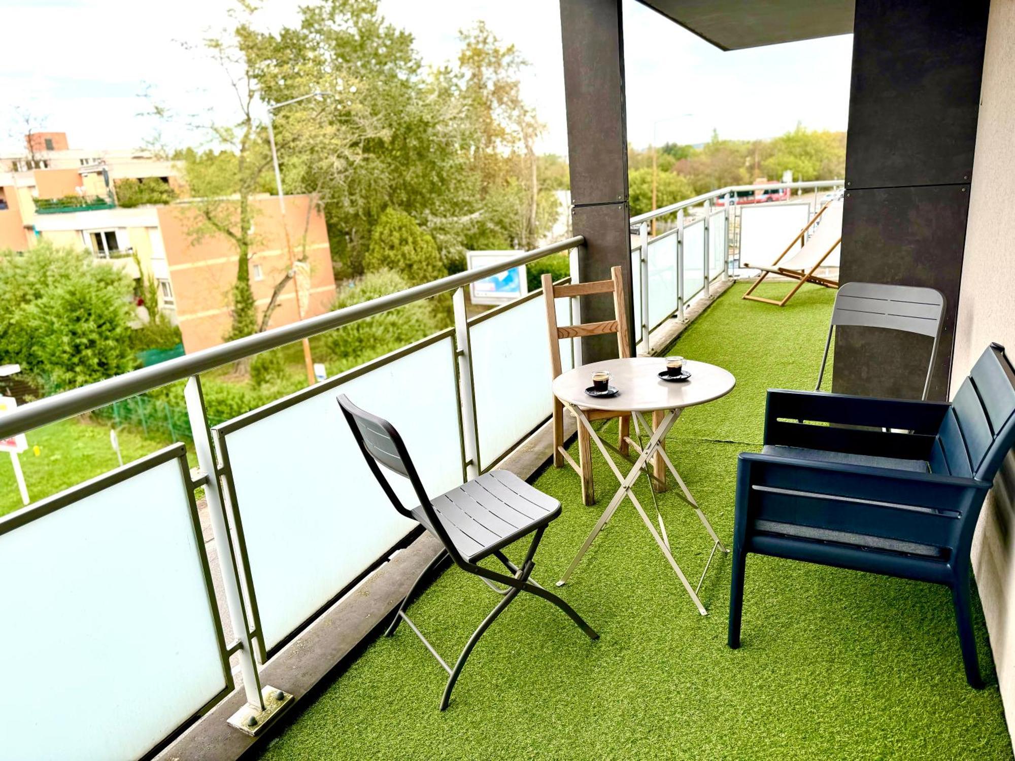 Bel Appartement T3 De 60M2 Avec Parking, Terrasse, Proche Du Metro Et Du Periph Toulouse Buitenkant foto