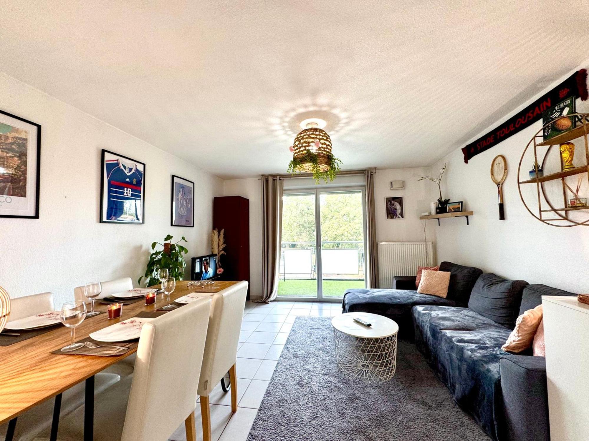 Bel Appartement T3 De 60M2 Avec Parking, Terrasse, Proche Du Metro Et Du Periph Toulouse Buitenkant foto